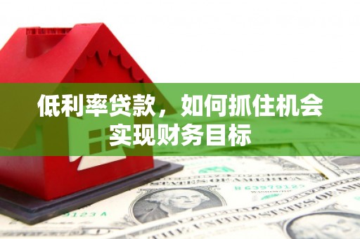 瑞穗低利率贷款，如何抓住机会实现财务目标