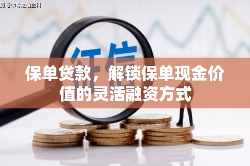 瑞穗保单贷款，解锁保单现金价值的灵活融资方式