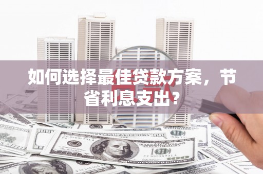 瑞穗如何选择最佳贷款方案，节省利息支出？