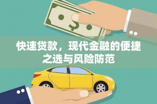 瑞穗快速贷款，现代金融的便捷之选与风险防范