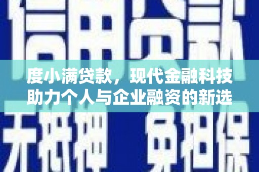 瑞穗度小满贷款，现代金融科技助力个人与企业融资的新选择