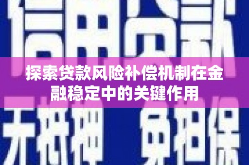 瑞穗探索贷款风险补偿机制在金融稳定中的关键作用
