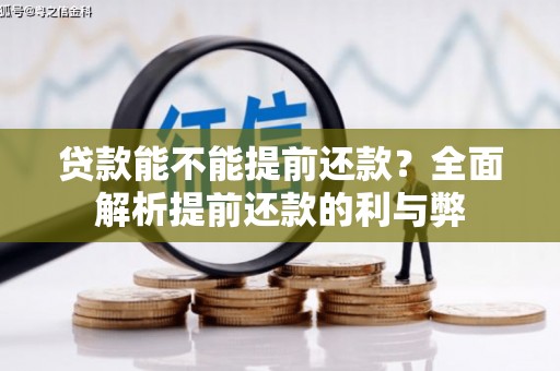 瑞穗贷款能不能提前还款？全面解析提前还款的利与弊