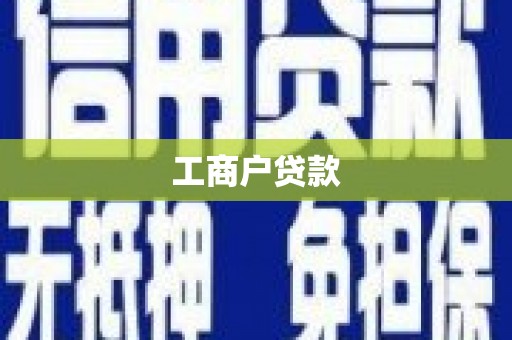 瑞穗工商户贷款