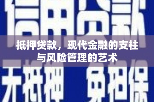 瑞穗抵押贷款，现代金融的支柱与风险管理的艺术
