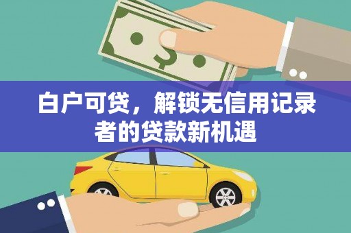瑞穗白户可贷，解锁无信用记录者的贷款新机遇