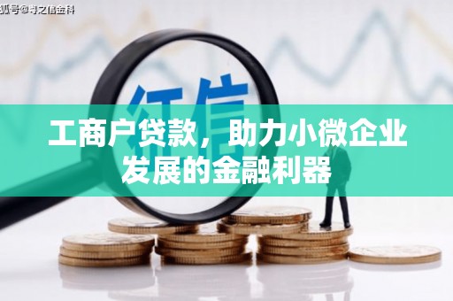 瑞穗工商户贷款，助力小微企业发展的金融利器