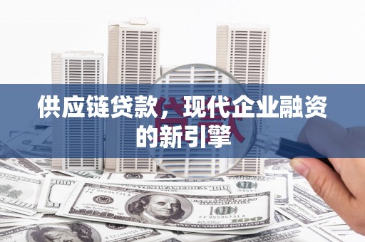 瑞穗供应链贷款，现代企业融资的新引擎