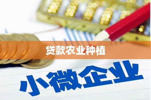 瑞穗贷款农业种植