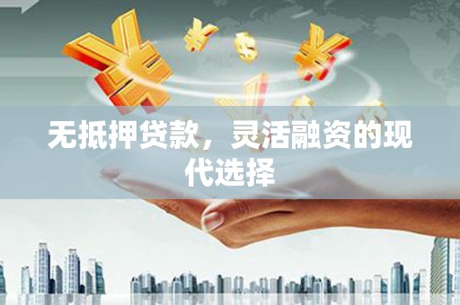 瑞穗无抵押贷款，灵活融资的现代选择