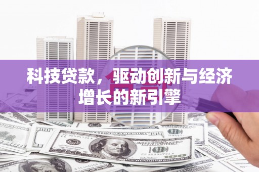 瑞穗科技贷款，驱动创新与经济增长的新引擎