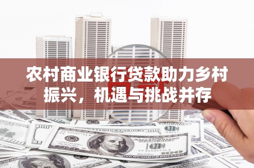 瑞穗农村商业银行贷款助力乡村振兴，机遇与挑战并存