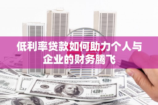 瑞穗低利率贷款如何助力个人与企业的财务腾飞