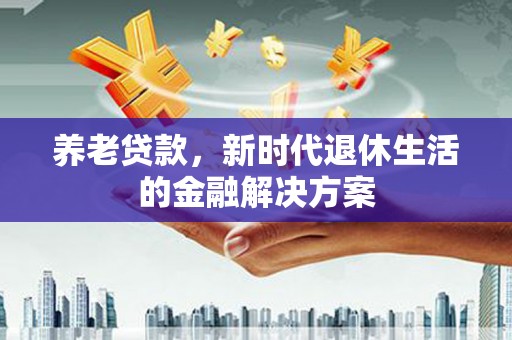 瑞穗养老贷款，新时代退休生活的金融解决方案