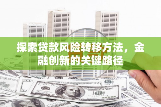 瑞穗探索贷款风险转移方法，金融创新的关键路径