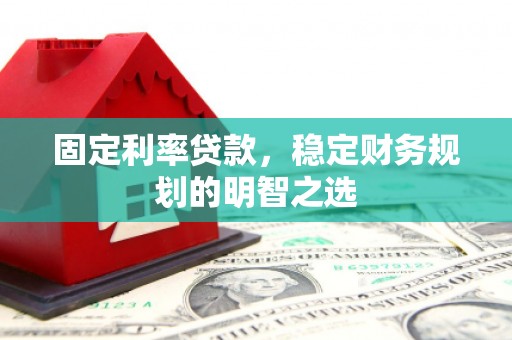瑞穗固定利率贷款，稳定财务规划的明智之选
