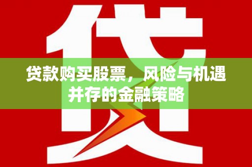 瑞穗贷款购买股票，风险与机遇并存的金融策略