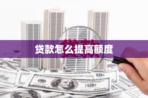 瑞穗贷款怎么提高额度