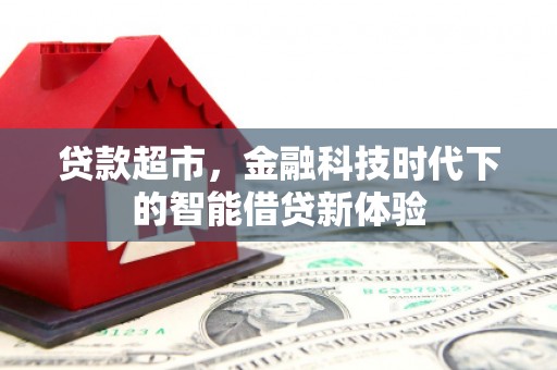 瑞穗贷款超市，金融科技时代下的智能借贷新体验