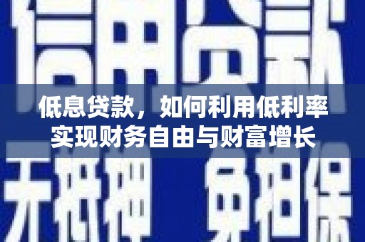 瑞穗低息贷款，如何利用低利率实现财务自由与财富增长